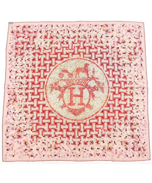 HERMES(エルメス)バンダナ・スカーフ ピンク サイズ:90/2200639798462