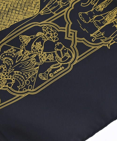 HERMES（エルメス）バンダナ・スカーフ 紺 サイズ:90 レディース/2200639798486