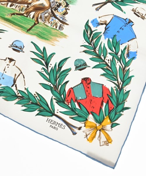 HERMES（エルメス）バンダナ・スカーフ 白 サイズ:90 レディース/2200639798493