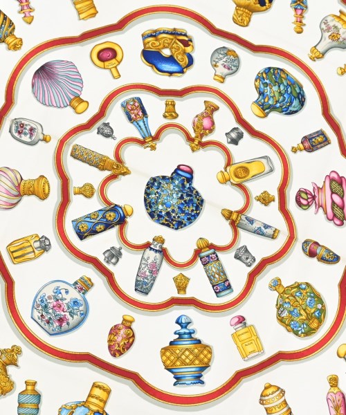 HERMES（エルメス）バンダナ・スカーフ 紺 サイズ:90 レディース/2200639798523