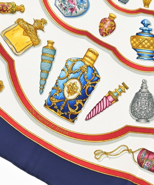 HERMES（エルメス）バンダナ・スカーフ 紺 サイズ:90 レディース/2200639798523