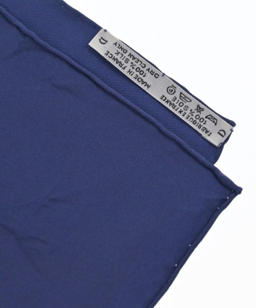 HERMES（エルメス）バンダナ・スカーフ 紺 サイズ:90 レディース/2200639798523