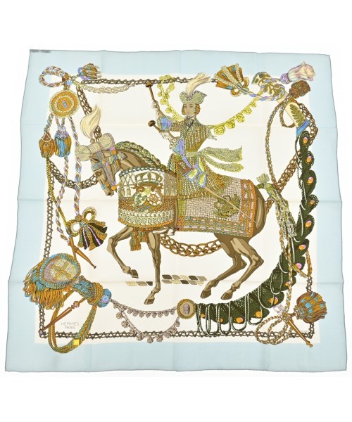 HERMES(エルメス)バンダナ・スカーフ 青 サイズ:90/2200639798530