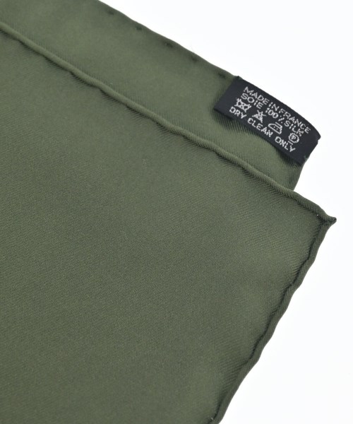 HERMES（エルメス）バンダナ・スカーフ カーキ サイズ:90 レディース/2200630159101