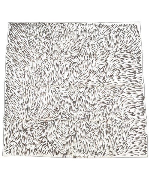 HERMES(エルメス)バンダナ・スカーフ 白 サイズ:90/2200640792176