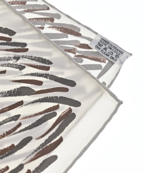 HERMES（エルメス）バンダナ・スカーフ 白 サイズ:90 レディース/2200640792176