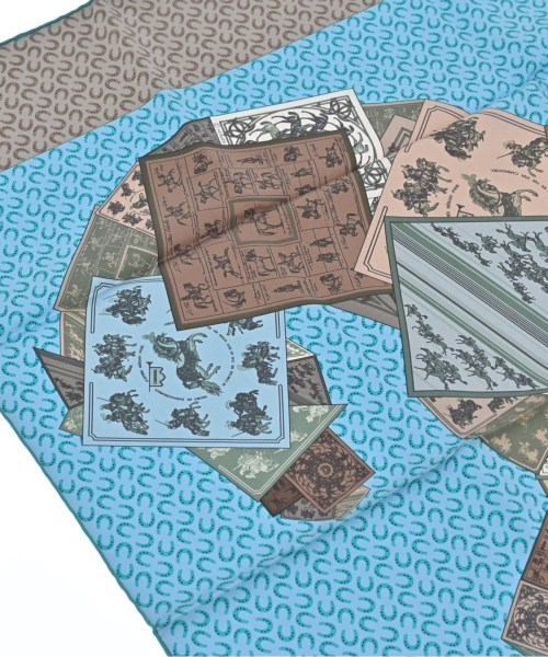 HERMES（エルメス）バンダナ・スカーフ 青 サイズ:- レディース/2200640792183