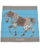 HERMES（エルメス）バンダナ・スカーフ 青 サイズ:- レディース/2200640792183