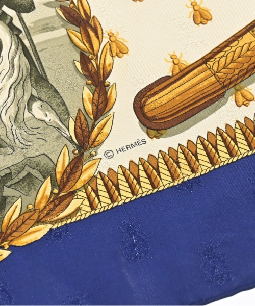 HERMES（エルメス）バンダナ・スカーフ 白 サイズ:90 レディース/2200629427075