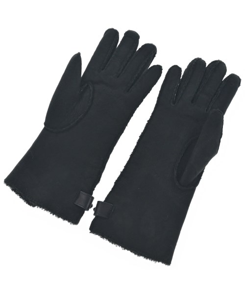 HERMES（エルメス）手袋 黒 サイズ:7 レディース/2200641700460