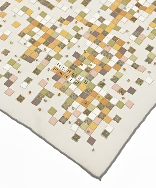 HERMES（エルメス）バンダナ・スカーフ 白 サイズ:90 レディース/2200641700682