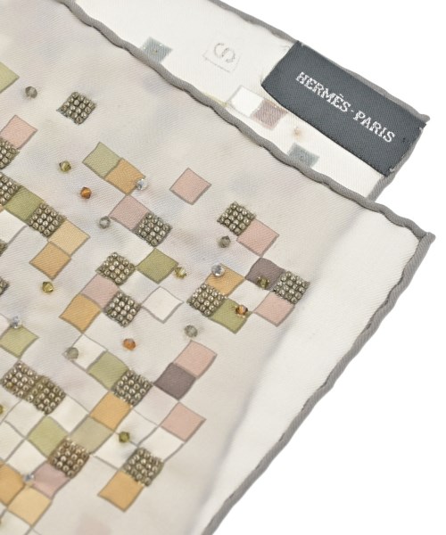 HERMES（エルメス）バンダナ・スカーフ 白 サイズ:90 レディース/2200641700682