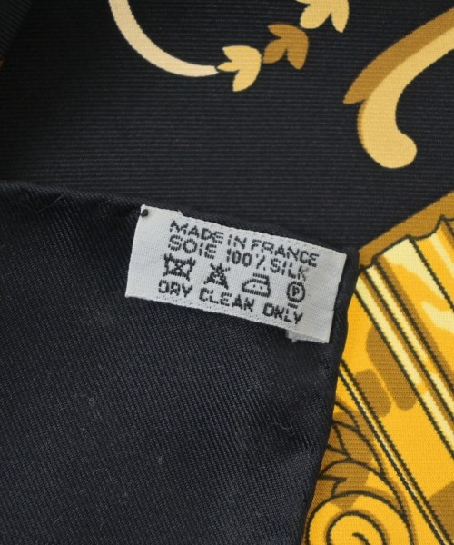 HERMES（エルメス）バンダナ・スカーフ 黒 サイズ:90 レディース/2200642112194