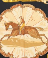 HERMES（エルメス）バンダナ・スカーフ 黒 サイズ:90 レディース/2200642112194