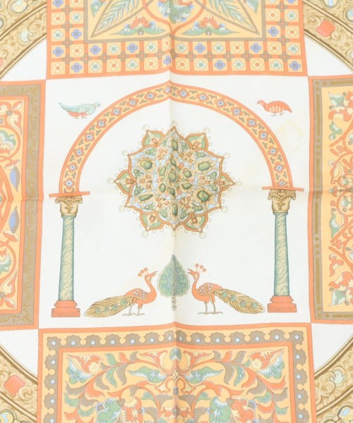 HERMES（エルメス）バンダナ・スカーフ 白 サイズ:90 レディース/2200642112224