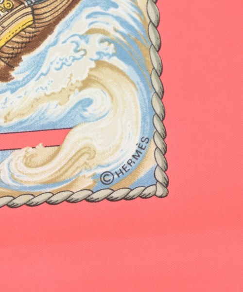 HERMES（エルメス）バンダナ・スカーフ ピンク サイズ:90 レディース/2200642112231