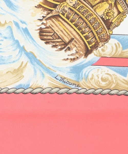 HERMES（エルメス）バンダナ・スカーフ ピンク サイズ:90 レディース/2200642112231