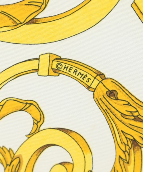 HERMES（エルメス）バンダナ・スカーフ 白 サイズ:90 レディース/2200642112248