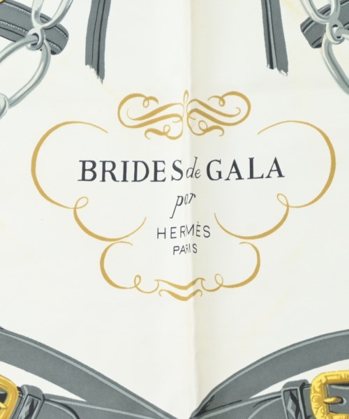 HERMES（エルメス）バンダナ・スカーフ 白 サイズ:90 レディース/2200642112255