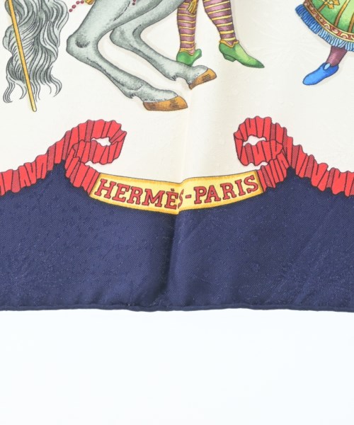 HERMES（エルメス）バンダナ・スカーフ 紺 サイズ:90 レディース/2200642112262