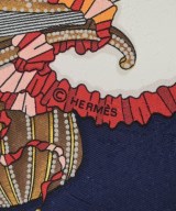 HERMES（エルメス）バンダナ・スカーフ 紺 サイズ:90 レディース/2200642112262