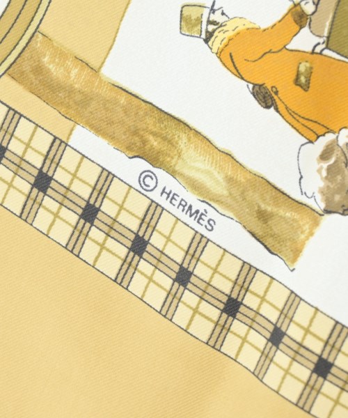 HERMES（エルメス）バンダナ・スカーフ ベージュ サイズ:90 レディース/2200642112279