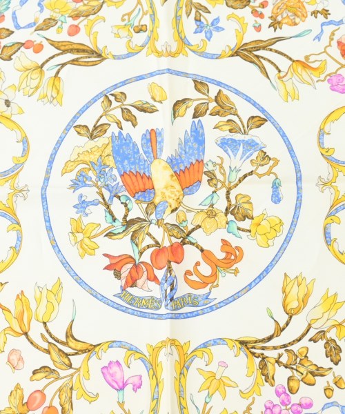 HERMES（エルメス）バンダナ・スカーフ 白 サイズ:90 レディース/2200642112286