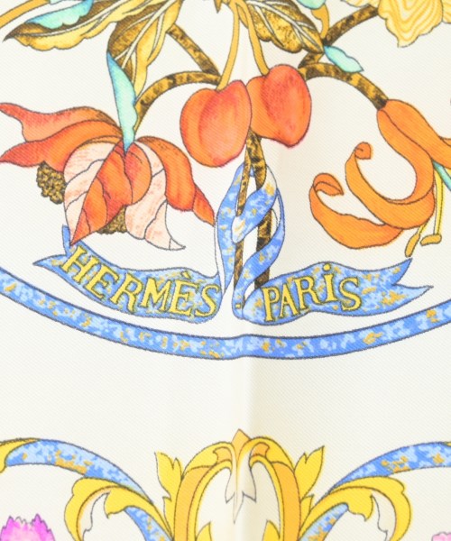 HERMES（エルメス）バンダナ・スカーフ 白 サイズ:90 レディース/2200642112286