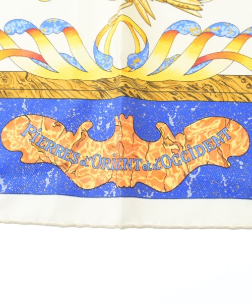 HERMES（エルメス）バンダナ・スカーフ 白 サイズ:90 レディース/2200642112286