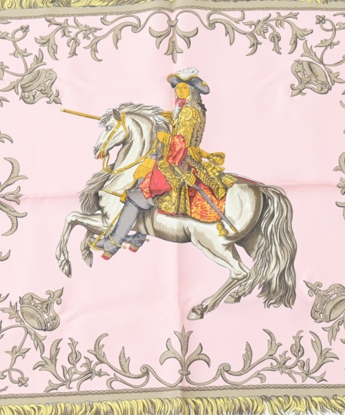 HERMES（エルメス）バンダナ・スカーフ ピンク サイズ:90 レディース/2200642112309