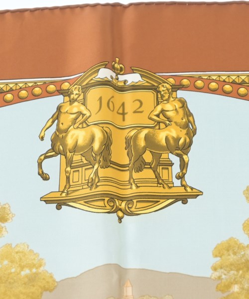 HERMES（エルメス）バンダナ・スカーフ 茶 サイズ:90 レディース/2200642112316