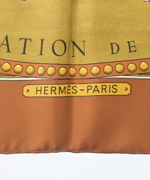 HERMES（エルメス）バンダナ・スカーフ 茶 サイズ:90 レディース/2200642112316