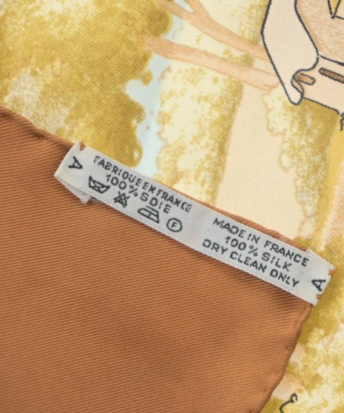 HERMES（エルメス）バンダナ・スカーフ 茶 サイズ:90 レディース/2200642112316