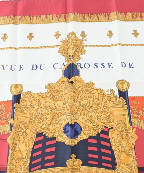 HERMES（エルメス）バンダナ・スカーフ 赤 サイズ:90 レディース/2200642112323