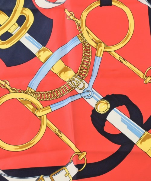 HERMES（エルメス）バンダナ・スカーフ 赤 サイズ:90 レディース/2200642112330