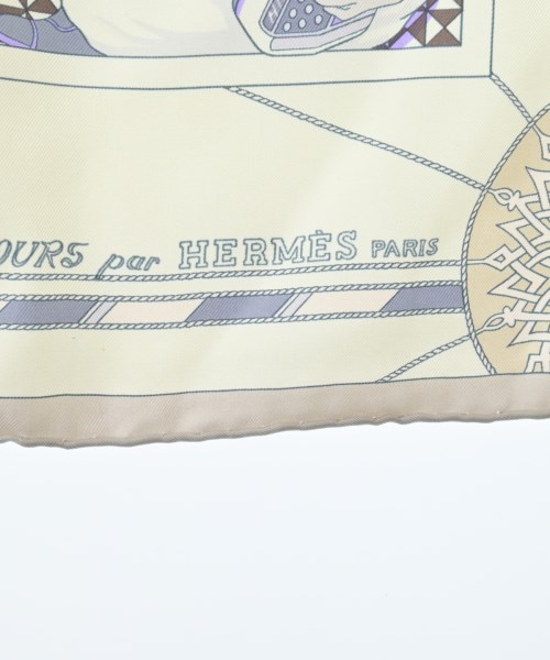 HERMES（エルメス）バンダナ・スカーフ 白 サイズ:90 レディース/2200642112354