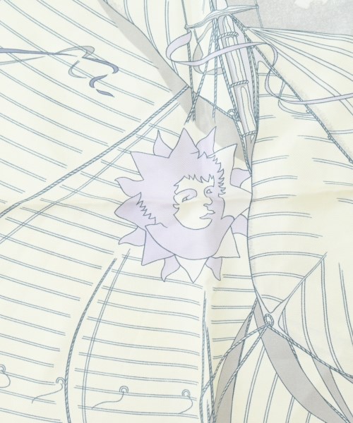 HERMES（エルメス）バンダナ・スカーフ 白 サイズ:90 レディース/2200642112354