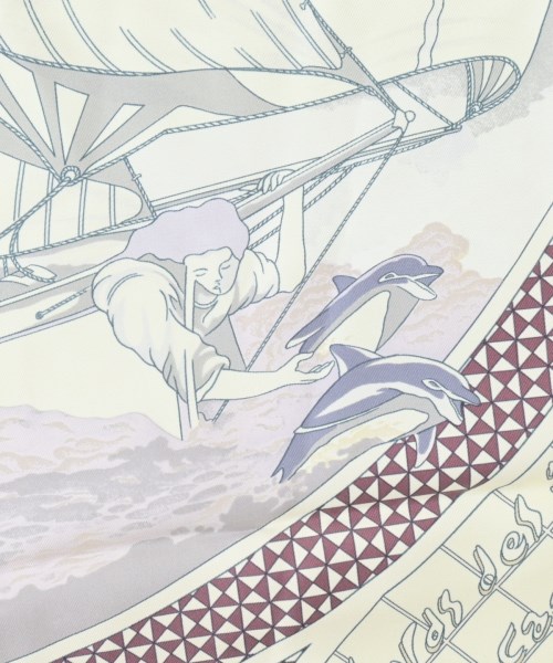 HERMES（エルメス）バンダナ・スカーフ 白 サイズ:90 レディース/2200642112354
