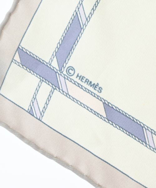 HERMES（エルメス）バンダナ・スカーフ 白 サイズ:90 レディース/2200642112354