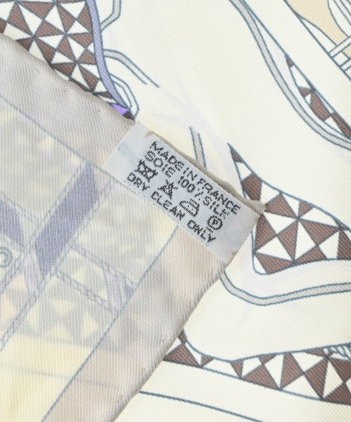 HERMES（エルメス）バンダナ・スカーフ 白 サイズ:90 レディース/2200642112354
