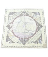 HERMES（エルメス）バンダナ・スカーフ 白 サイズ:90 レディース/2200642112354