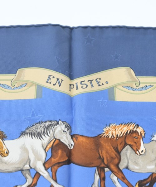 HERMES（エルメス）バンダナ・スカーフ 青 サイズ:90 レディース/2200642112361