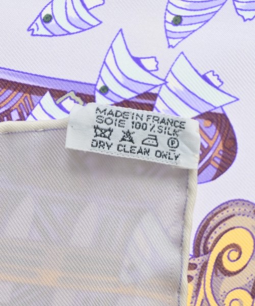 HERMES（エルメス）バンダナ・スカーフ 紫 サイズ:90 レディース/2200642112378