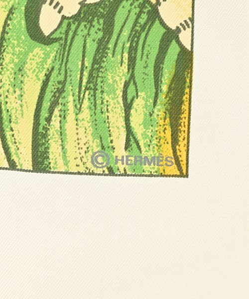 HERMES（エルメス）バンダナ・スカーフ 白 サイズ:90 レディース/2200642112385