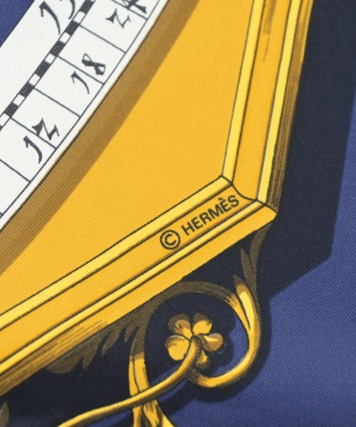 HERMES（エルメス）バンダナ・スカーフ 紺 サイズ:90 レディース/2200642112422