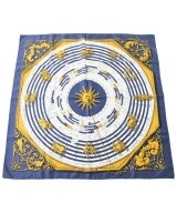 HERMES（エルメス）バンダナ・スカーフ 紺 サイズ:90 レディース/2200642112422