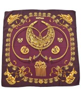 HERMES（エルメス）バンダナ・スカーフ 赤 サイズ:90 レディース/2200631823117