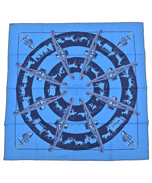 HERMES(エルメス)バンダナ・スカーフ 青 サイズ:-/2200642507013