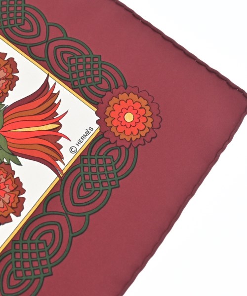 HERMES（エルメス）バンダナ・スカーフ 赤 サイズ:90 レディース/2200639530352