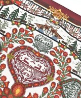 HERMES（エルメス）バンダナ・スカーフ 赤 サイズ:90 レディース/2200639530352